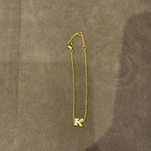 David Yurman Gold Initial 'K' Bracelet